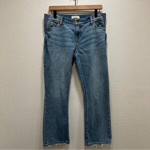 Hatch Maternity Crop Jeans Slight Flare Denim Sz 28